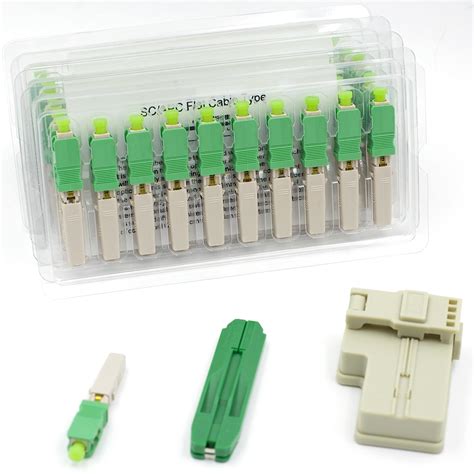 RETT FQC 100pcs SC APC Fiber Optic Quick Connectors, Single Mode ...