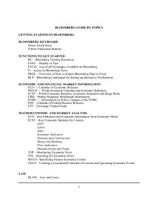 Image result for Advanced Bloomberg Functions