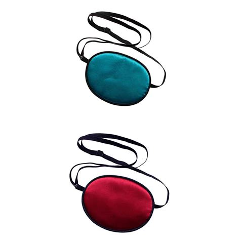 Buy 2x Eye Patch Strabismus Adjustable Eye Adjustable head strap, for ...