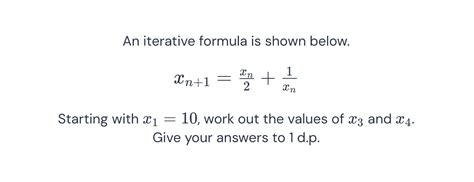 Image result for How to Work Out an Iterative Formula