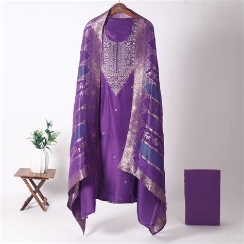 Unstitched Muslin Suit – Aira By KC