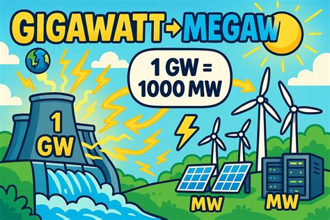 Gigawatts to Megawatts Converter - JetCalculator