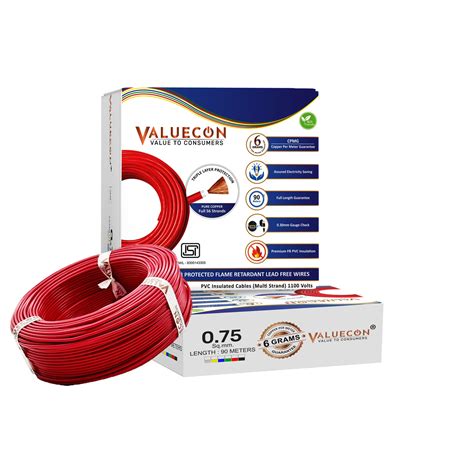 Flexible Electric Wires | 0.75 mm ² | PVC Copper Wiring Cables
