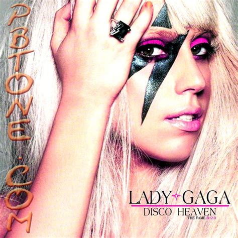 This is an album cover from Lady Gaga. it shows her with her hand on ...