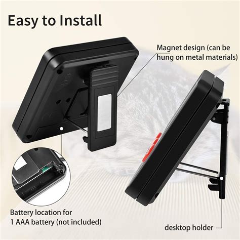 Buy Simple Deluxe Digital Thermometer and Humidity Gauge with Remote ...