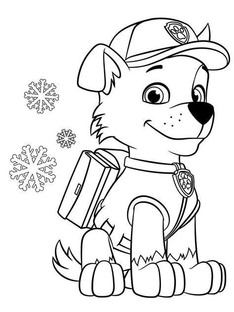 Cute Rocky Paw Patrol coloring page - Download, Print or Color Online ...