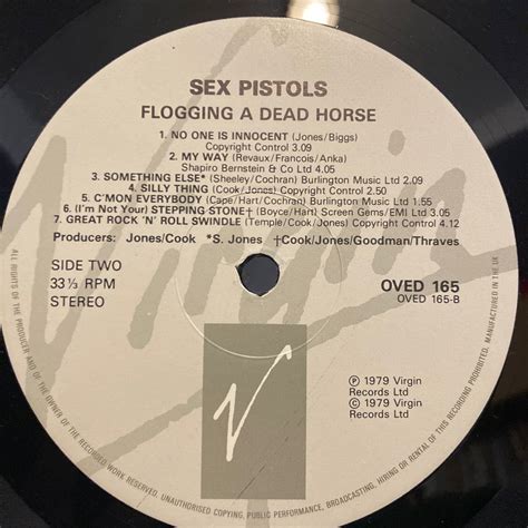 Yahoo!オークション - Sex Pistols【Flogging A Dead Horse】LP UK 198...
