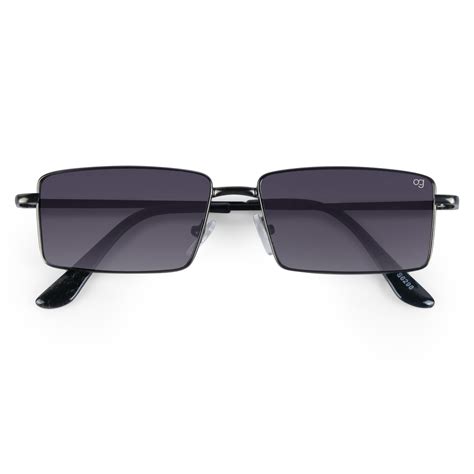 Buy Alhena Copper Rectangle Sunglasses - Woggles