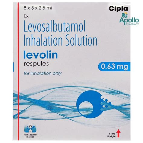 Levolin 0.63mg Respules 5X2.5 ml Price, Uses, Side Effects, Composition ...