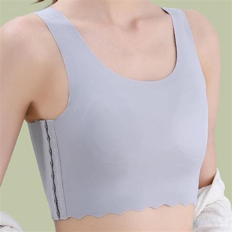 Buy Women Les Buckle Seamless Chest Breast Binder FTM Sports Bra Vest ...