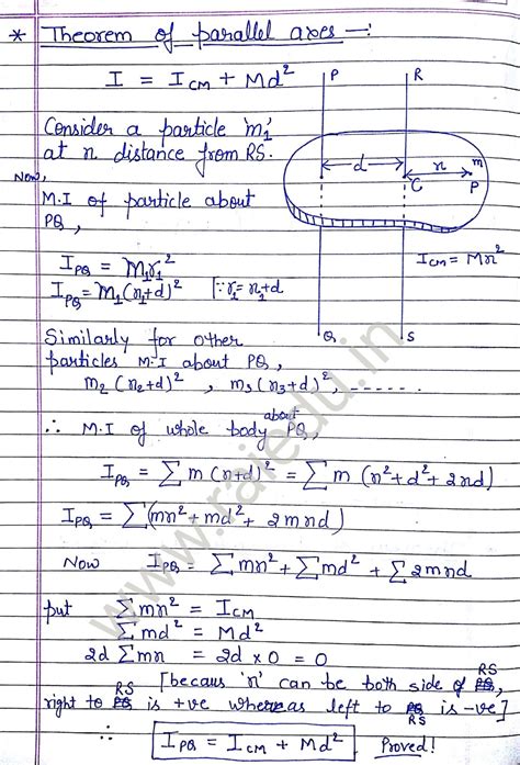 Parallel Axis Theorem Derivation 的图像结果