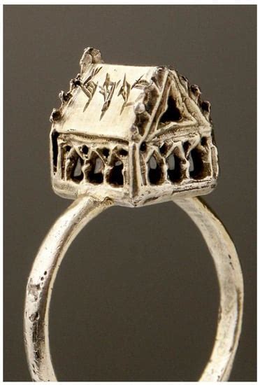 Jewish Wedding Rings with Miniature Architecture from Medieval Europe