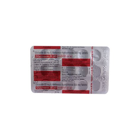 Glycinorm M 80 - Strip of 15 Tablets : Amazon.in: Health & Personal Care