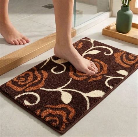 Buy Athom Living Easy Home Designer Soft Anti Slip Bath Mat 38x58 cm ...