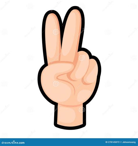 Image result for Cartoon Hand Number Two