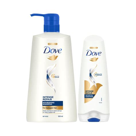 Dove Intense Repair Shampoo 340ml & Dove Intense Repair Conditioner ...