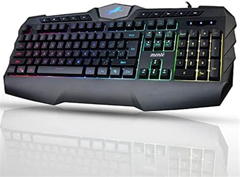 Amazon.in: Buy Mente Ergonomic RGB Colorful LED Backlight Gaming ...