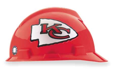 Msa Safety Front Brim NFL Hard Hat, Type 1, Class E, One-Touch (4-Point ...