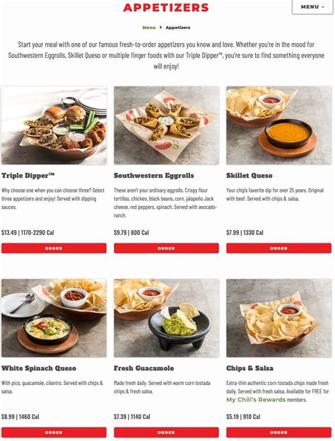 Chili's Menu With Prices & Pictures (2024)