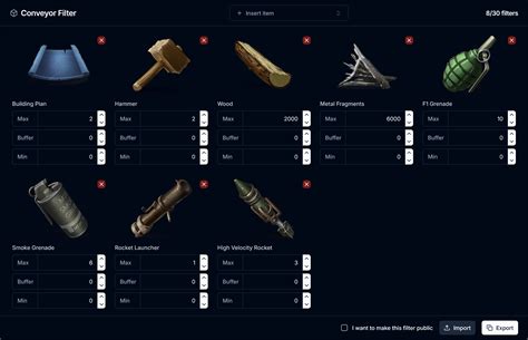 Image result for Rust Filter Settings
