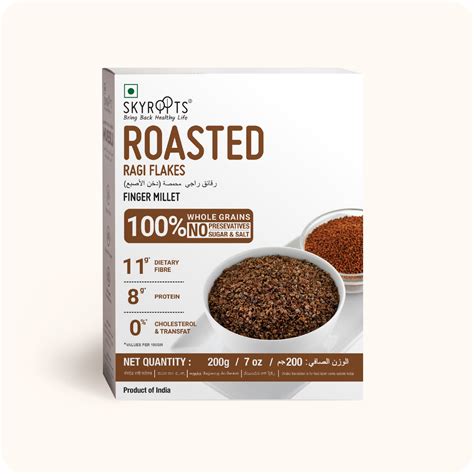 Roasted Ragi Flakes (Finger Millet Flakes) – SkyRoots