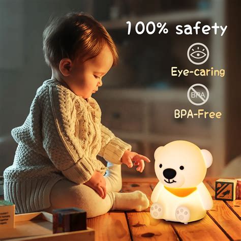 Cute Teddy Bear Silicone Night Light – Home Harbour