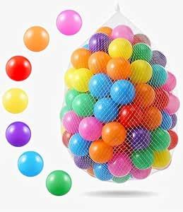 Premium Colorful Non-Toxic Plastic Softball Set for Kids, Pool Pit ...