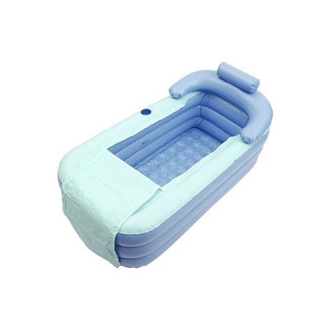 Buy FLAIGO 55 Portable Bathtub Inflatable Folding Soaking Tub Bath ...