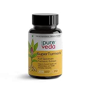 Pureveda Super Turmeric - All Natural Curcumin Capsule - 10x ...