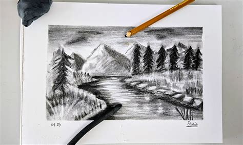 Guide on How to Draw a Charcoal Landscape - Blog - Dessindigo