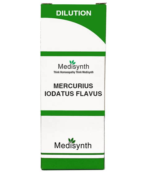 MERCURIUS IODATUS FLAVUS | Dilutions | Medisynth
