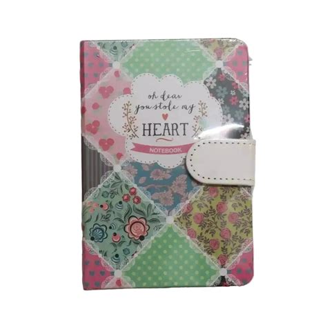 Colourful Heart A6 Diary Notebook with Magnetic Clasp – B3books