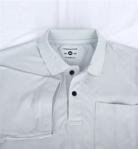 Pure Cotton Polo Pocket T shirts (Pearl Grey) – Pitshirts