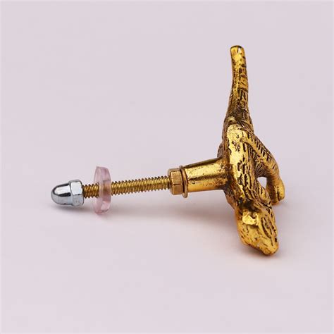 Decorative Golden Dinosaur Aluminium Dresser Knobs