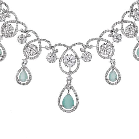 CZ Elegance Floral Jewellery Set – VOYLLA