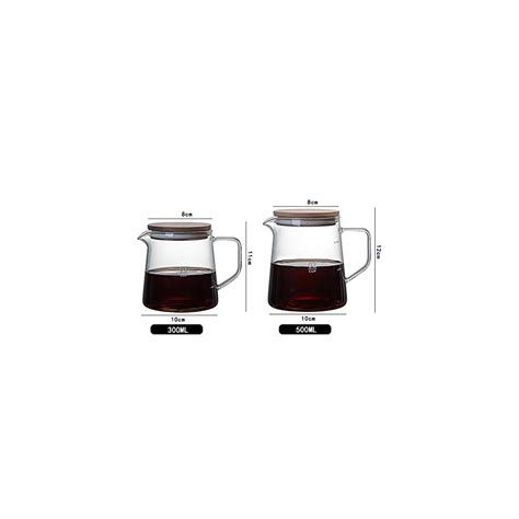 Buy Gonnely Glass Coffee Server Coffee Carafe with Lid, Insulated Glass ...