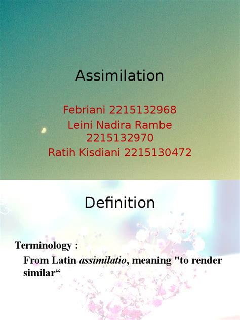 Image result for Types of Assimilation