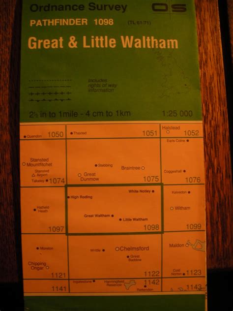 Buy Great and Little Waltham (Sheet 1098 (TL61/71)) (Pathfinder Maps ...