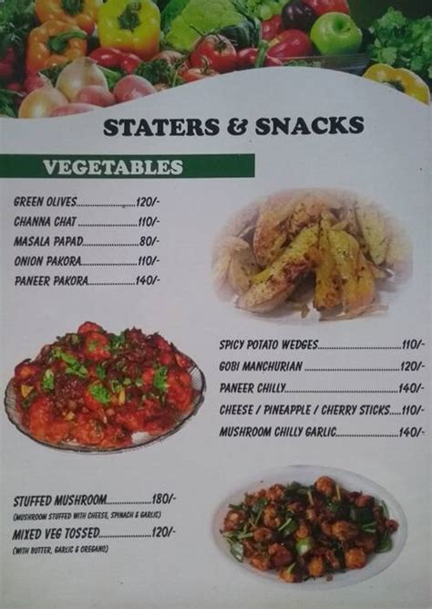 Menu at Milmar Sams, Assolna