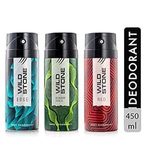 Buy Wild Stone Edge, Forest Spice and Red Deodorant For Men 150 ML Each ...