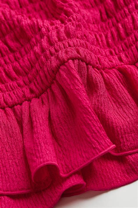 Smocked skirt - Cerise - Ladies | H&M IN