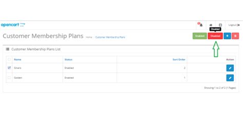Opencart - Customer Membership
