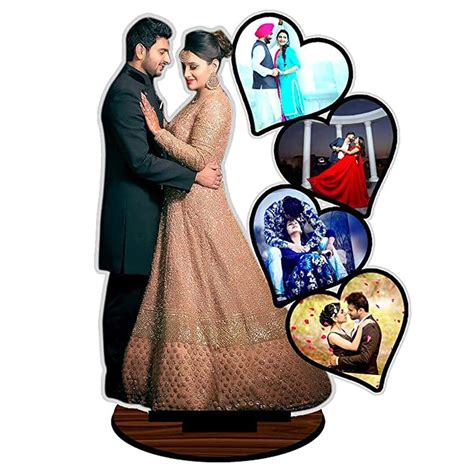GiftsWale Couple Customized Table Top Collage Photo Frame | Best Gift ...