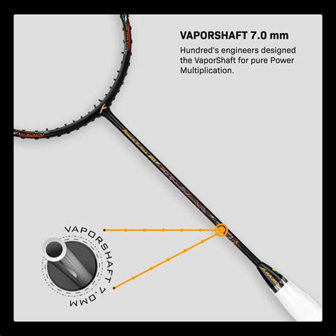 Hundred Power Surge 20 Black Strung Badminton Racquet - Buy Hundred ...