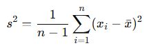 Image result for Sample Variance Statistics