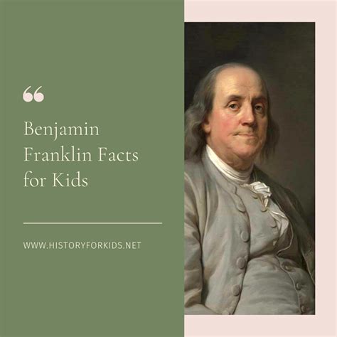 Benjamin Franklin - History for kids