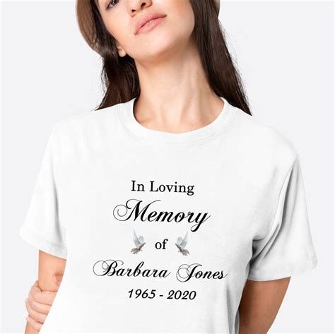 Custom Memorial Name T-shirt, Custom Shirt, in Loving Memory Shirt ...