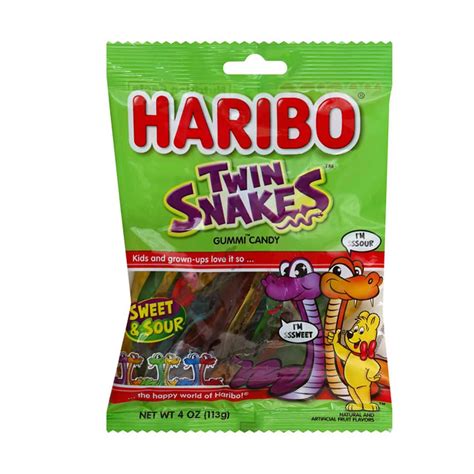 Buy Haribo Twin Snakes Sweet & Sour Gummi Candy, 4 oz from Dollar ...