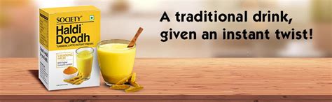 Society Tea Haldi Doodh | Turmeric Milk | Made with Lakadong Turmeric ...