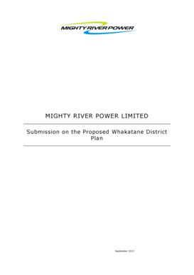 Fillable Online MIGHTY RIVER POWER LIMITED - Whakatane Fax Email Print ...